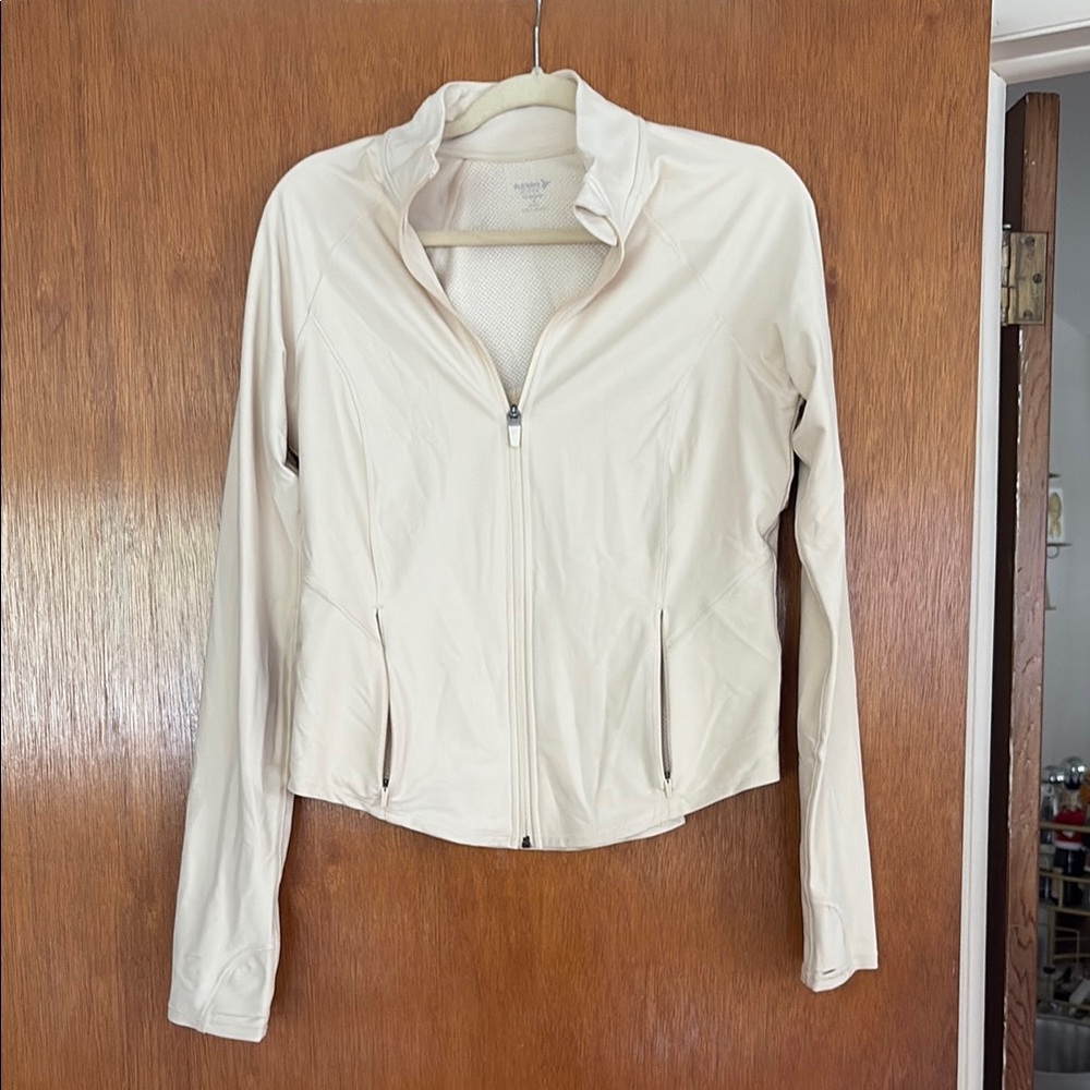 Old Navy Cream Lightweight Zip-Up Jacket